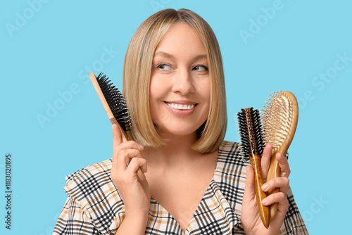 Beautiful young woman with ...