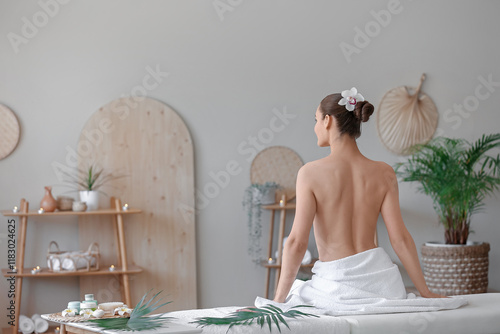 Attractive young woman rela...