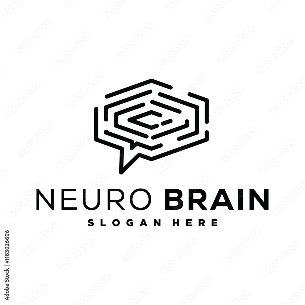 tech brain neurology logo design element vector template tech brain neurology logo design element vector template
