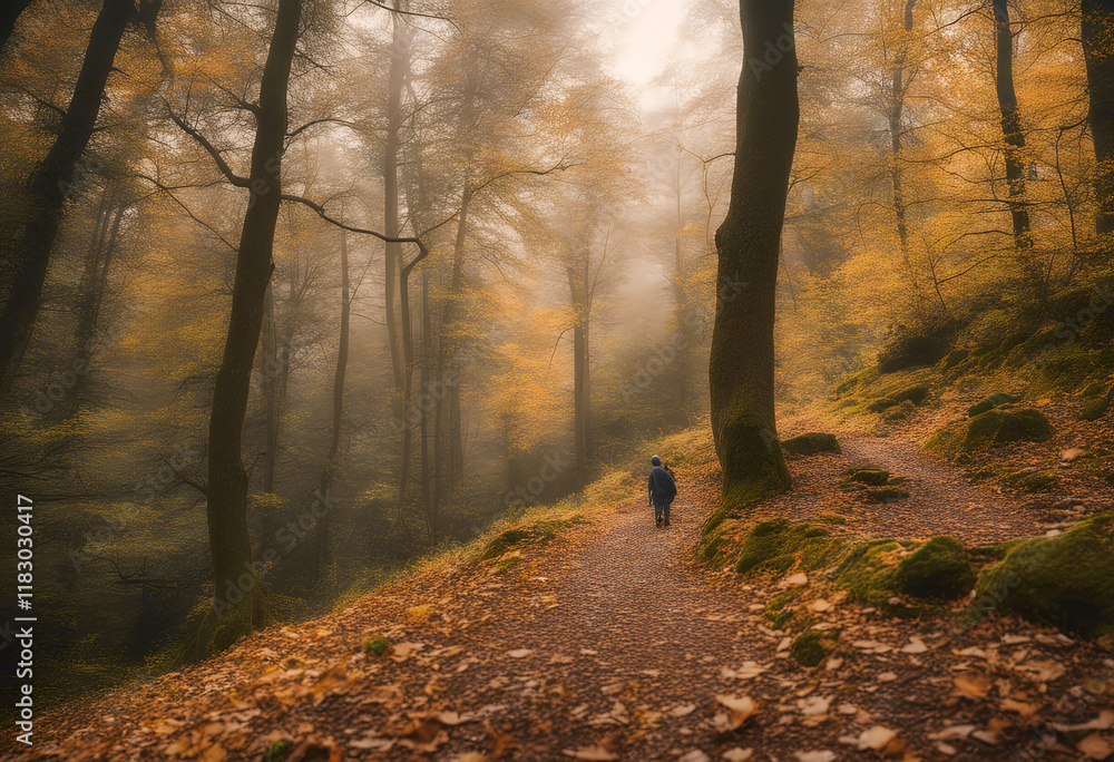 Obraz premium 14 hiking senior couple hike walking nordic sport athletic active althy alth season fit fitness pensioner recreation forest