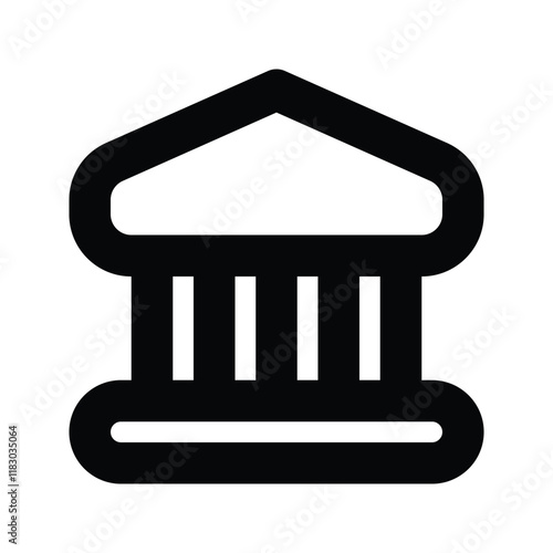 Bank icon. Banking sign. for mobile concept and web design. vector illustration on background