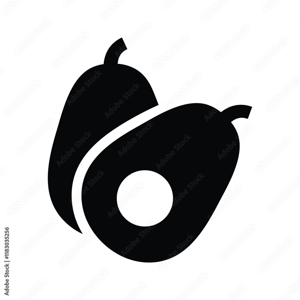Avocado Icon Food Fruits. Vector illustration. editable. Avocado Icon Food Fruits. Vector illustration. editable.