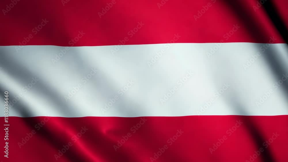 Waving austrian flag in highresolution slow motion: dynamic movement and vibrant colors Waving austrian flag in highresolution slow motion: dynamic movement and vibrant colors