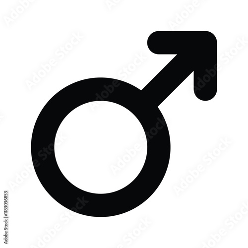 Male icon. sign for mobile concept and web design. vector illustration