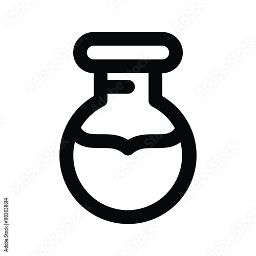 Chemistry flask Icon. symbol for mobile concept and web design. vector illustration