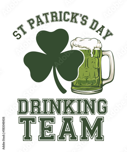 Wallpaper Mural St Patrick Day Drinking Team T Shirt design Torontodigital.ca