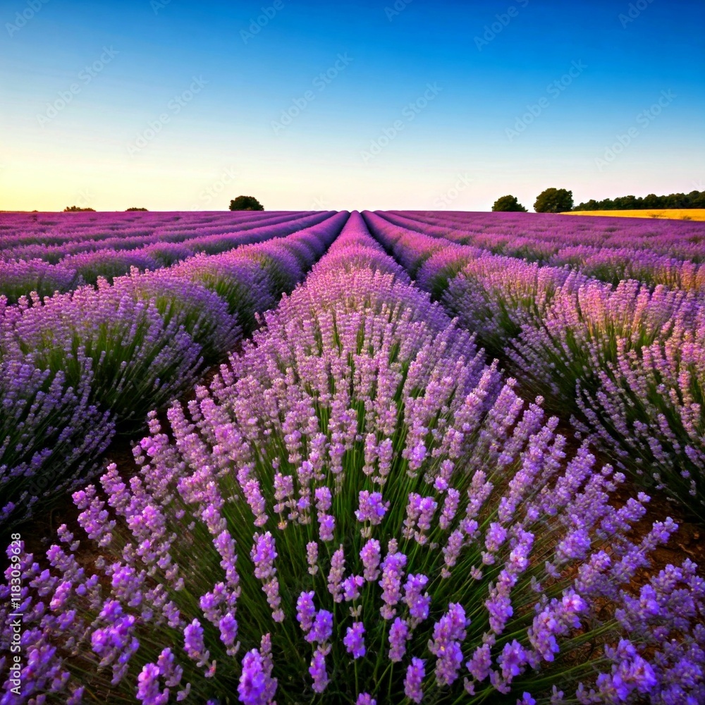Naklejka premium field of lavender