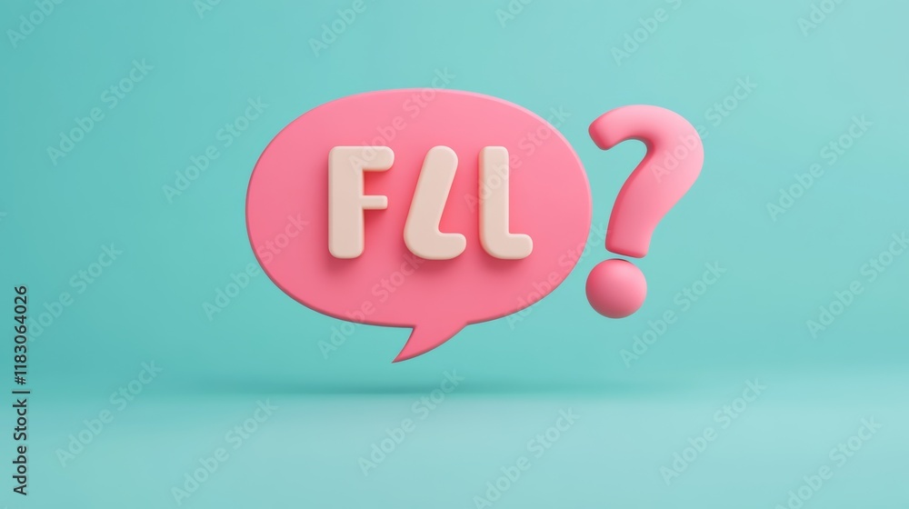 3d QA Speech bubble with question and exclamation mark icon. Talk message box with question sign. FAQ symbol concept. 3d rendering. Vector illustration 3d QA Speech bubble with question and exclamation mark icon. Talk message box with question sign. FAQ symbol concept. 3d rendering. Vector illustration