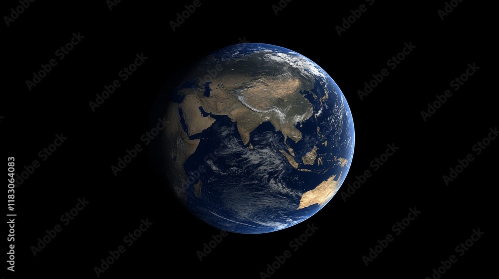 Stunning View of Earth from Space with Visible Continents, Oceans, and Cloud Patterns Capturing the Beauty of Planet Earth in All Its Glory Stunning View of Earth from Space with Visible Continents, Oceans, and Cloud Patterns Capturing the Beauty of Planet Earth in All Its Glory