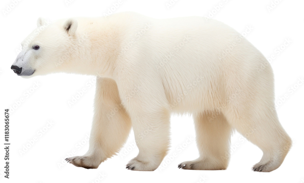 Fototapeta premium PNG Polar bear wildlife animal mammal.