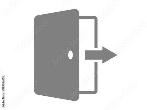 ログアウトのアイコン（シルエット）