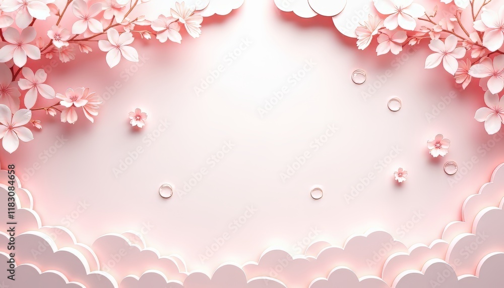 Delicate pink floral arrangement with rings on a soft pastel backdrop. Delicate pink floral arrangement with rings on a soft pastel backdrop.