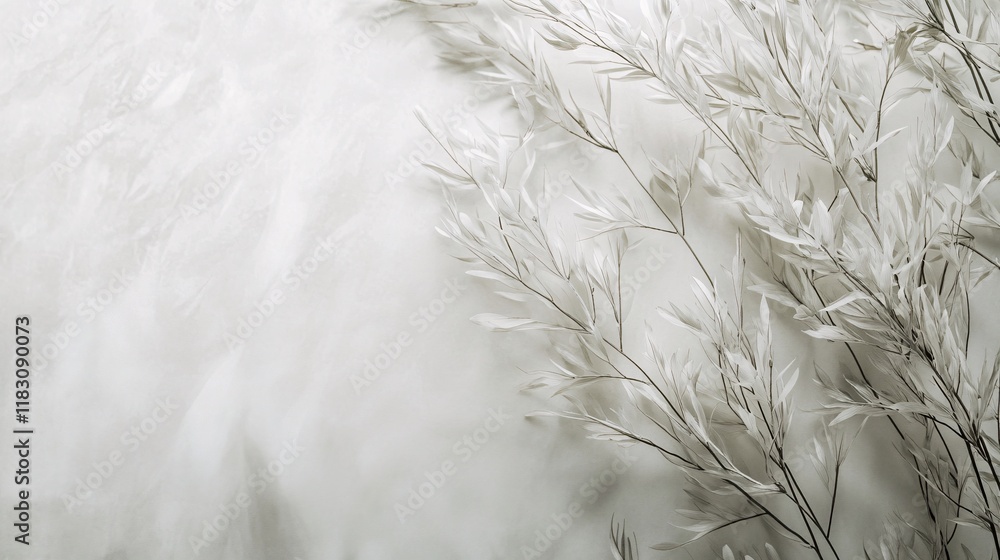 Obraz premium snow covered grass