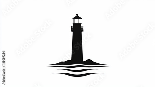 lighthouse silhouette illustration