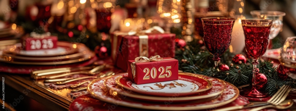 Festive New Year s Eve Table Setting 2025 Elegant Dinner Gifts Red Decor Festive New Year s Eve Table Setting 2025 Elegant Dinner Gifts Red Decor