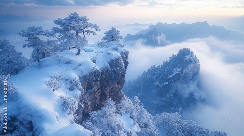 Fototapeta premium landscape in winter