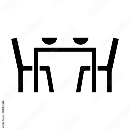 Dining table icon