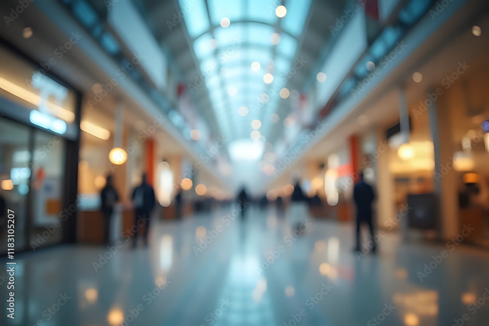 abstract blur image background of shopping mall with light bokeh. abstract blur image background of shopping mall with light bokeh.