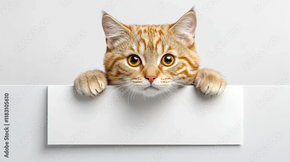 Vibrant 3D Rendering of Playful Cat with Tiger Stripes Vibrant 3D Rendering of Playful Cat with Tiger Stripes