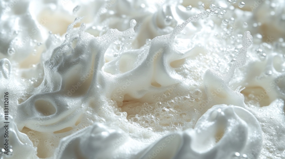 Creamy texture with bubbles and swirls. Creamy texture with bubbles and swirls.