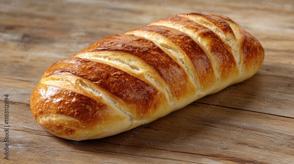 Capture a close-up view of a freshly baked artisan bread loaf with a golden, crispy crust and a beautifully scored surface. Capture a close-up view of a freshly baked artisan bread loaf with a golden, crispy crust and a beautifully scored surface.