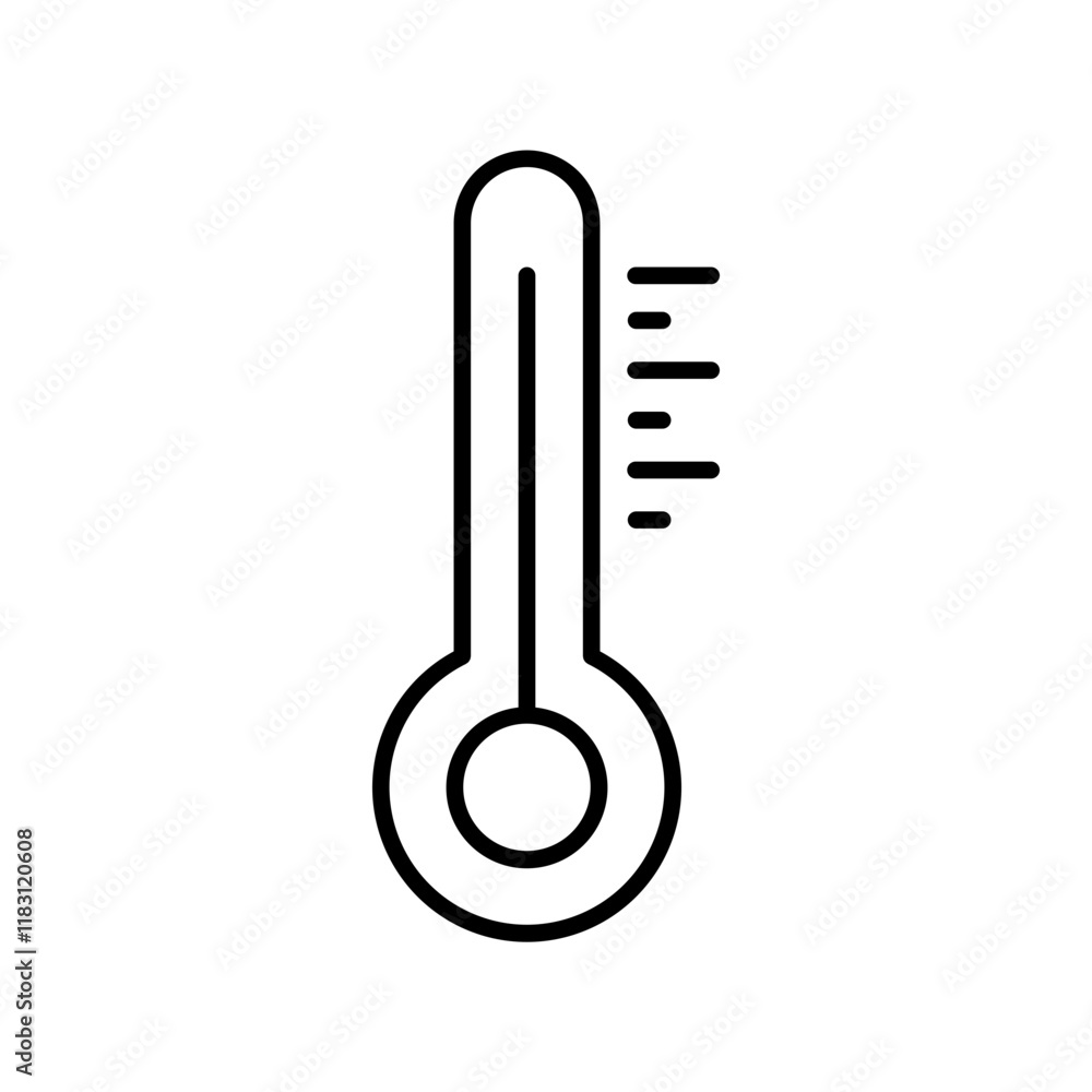 temperature line icon temperature line icon
