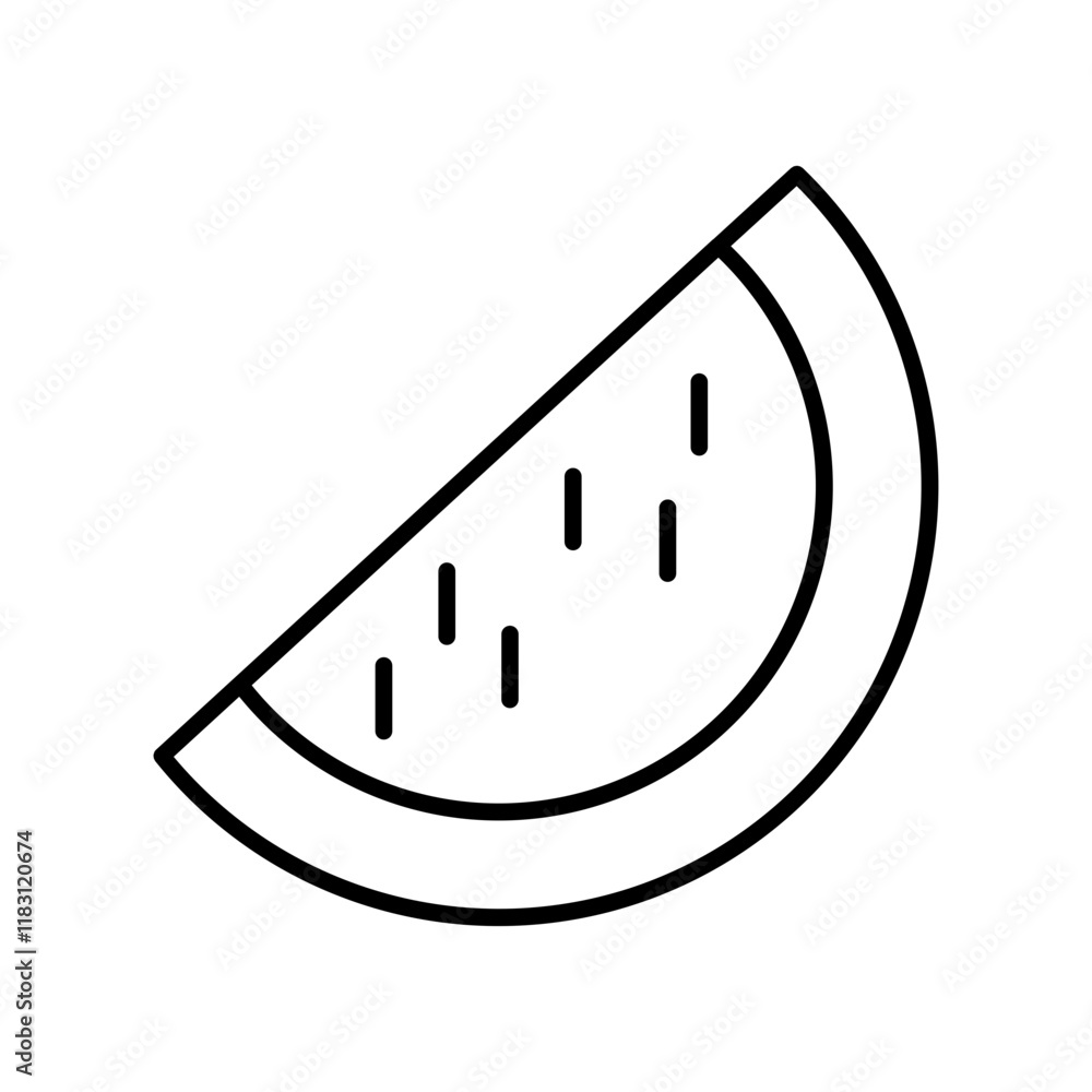watermelon line icon watermelon line icon