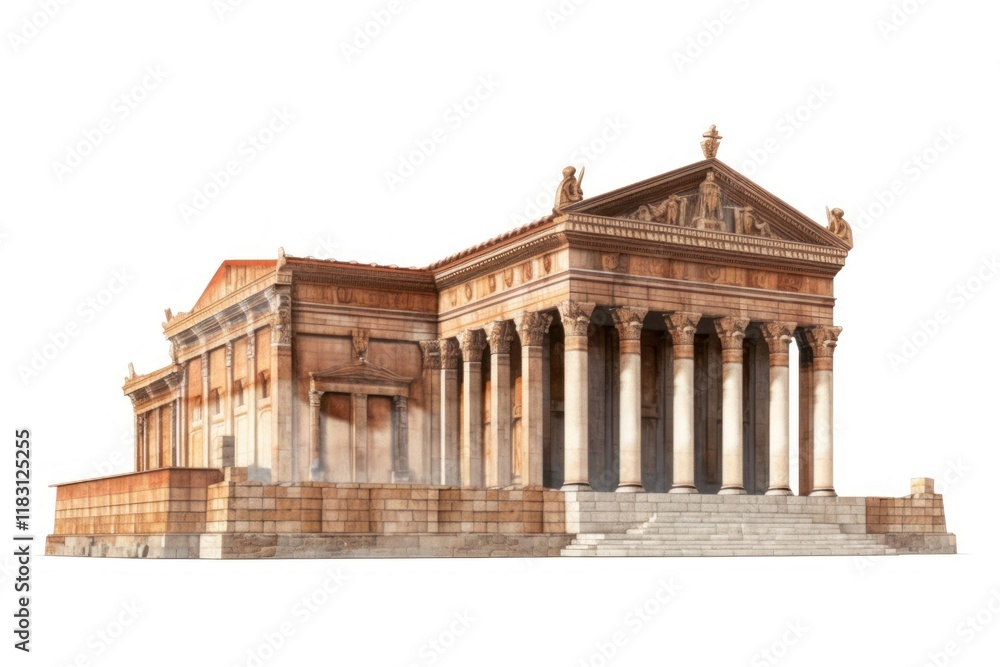 Obraz premium Architecture building ancient temple.