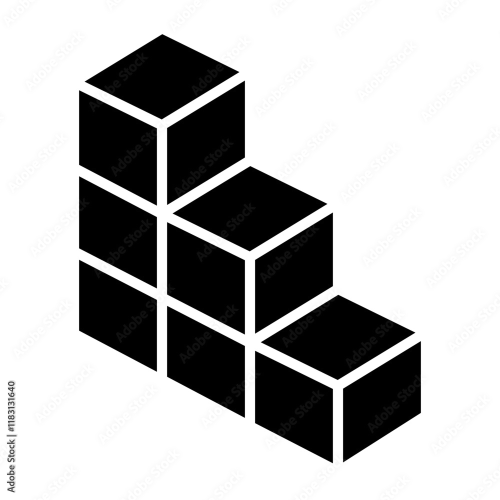 Box icon in glyph style Box icon in glyph style