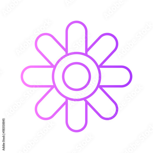 flower gradient icon