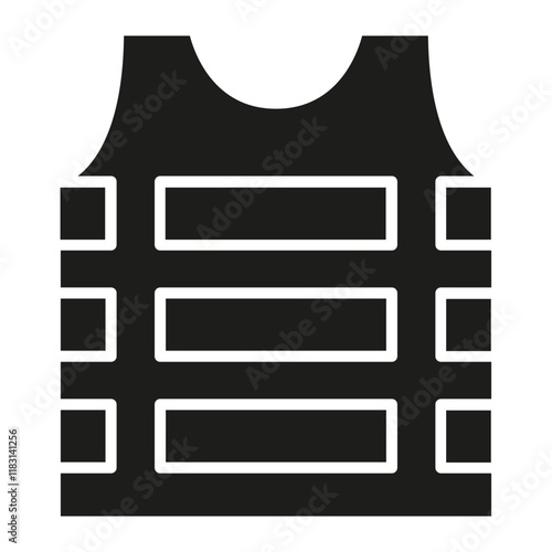 Armor icon in glyph style