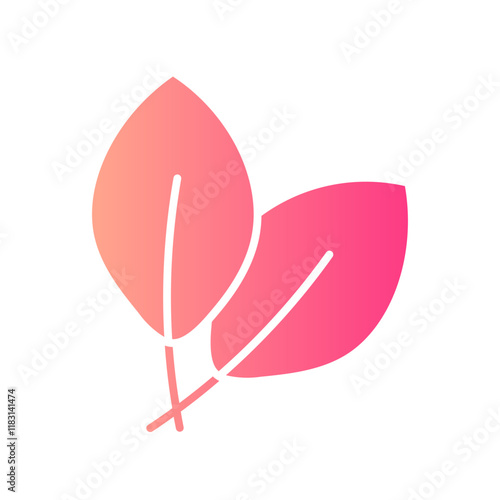 leaves gradient icon