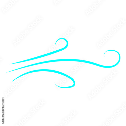 Doodle wind line sketch. Hand drawn doodle wind motion, air blow, swirl elements. Sketch drawn air blow motion, freshness, smoke flow art. Wind and air flow icons gusts. vector illustration