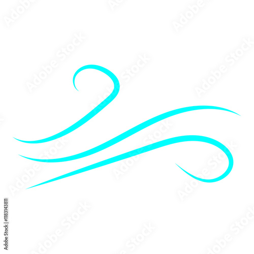 Doodle wind line sketch. Hand drawn doodle wind motion, air blow, swirl elements. Sketch drawn air blow motion, freshness, smoke flow art. Wind and air flow icons gusts. vector illustration