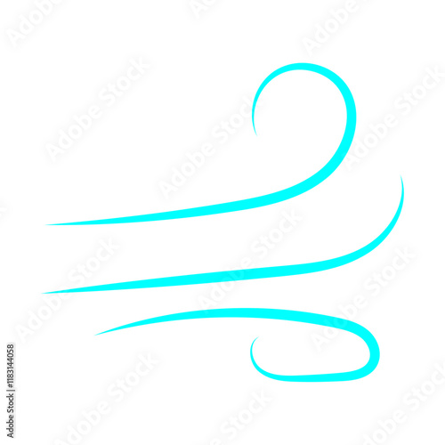 Doodle wind line sketch. Hand drawn doodle wind motion, air blow, swirl elements. Sketch drawn air blow motion, freshness, smoke flow art. Wind and air flow icons gusts. vector illustration