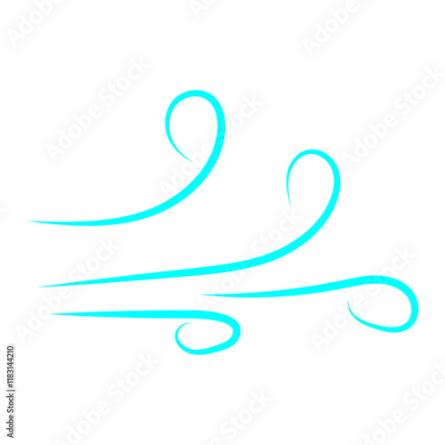 Doodle wind line sketch. Hand drawn doodle wind motion, air blow, swirl elements. Sketch drawn air blow motion, freshness, smoke flow art. Wind and air flow icons gusts. vector illustration