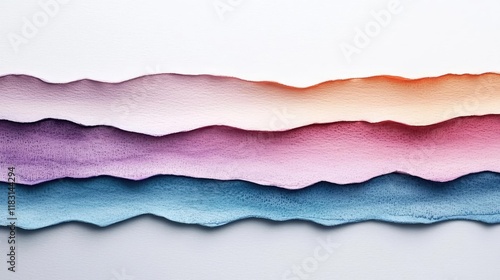 Watercolor abstract background concept. Colorful paper layers create a beautiful abstract background texture.