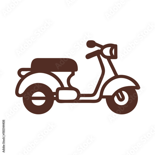 scooter bike icon design