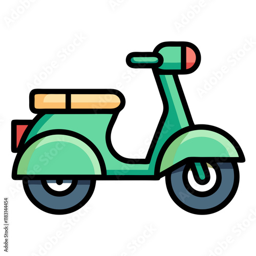 scooter bike icon design