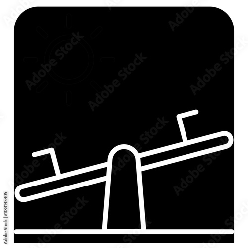 Playground icon in glyph style