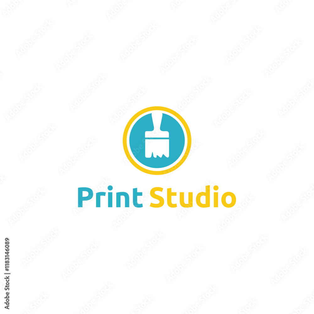 Print Studio Logo Design Icon Print Studio Logo Design Icon