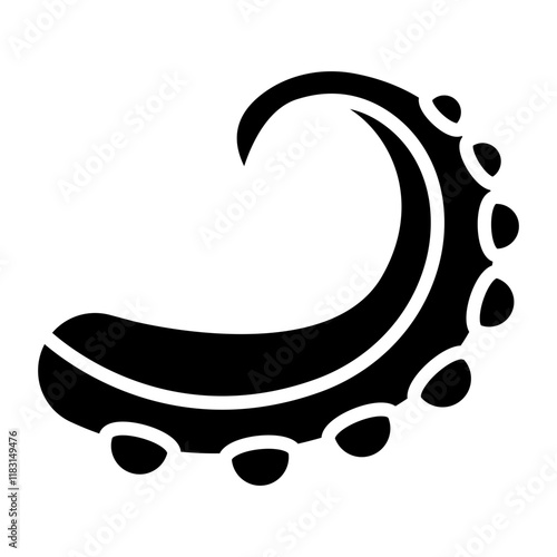 Octopus icon in glyph style