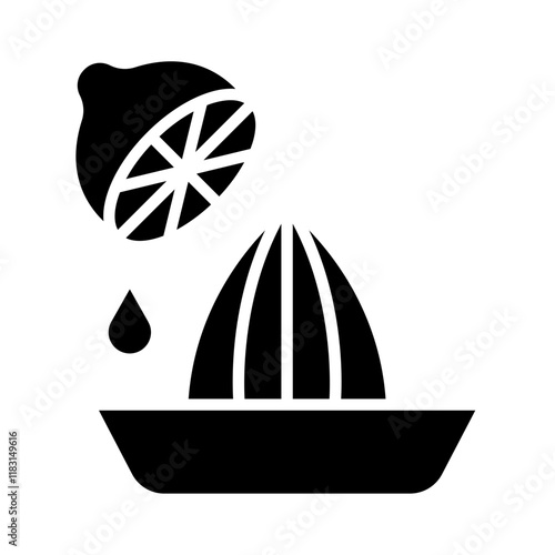 Squeezer icon in glyph style