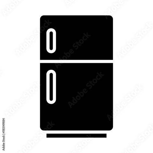 Fridge icon in glyph style
