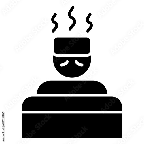 Patient icon in glyph style