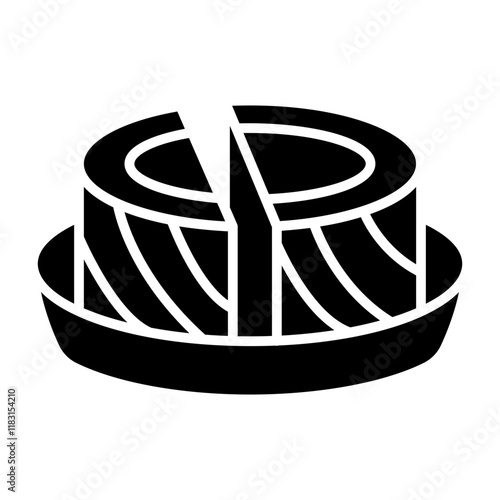 Canned food icon in glyph style