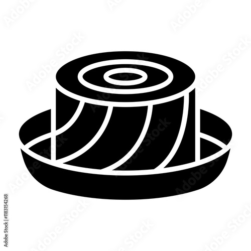 Canned food icon in glyph style