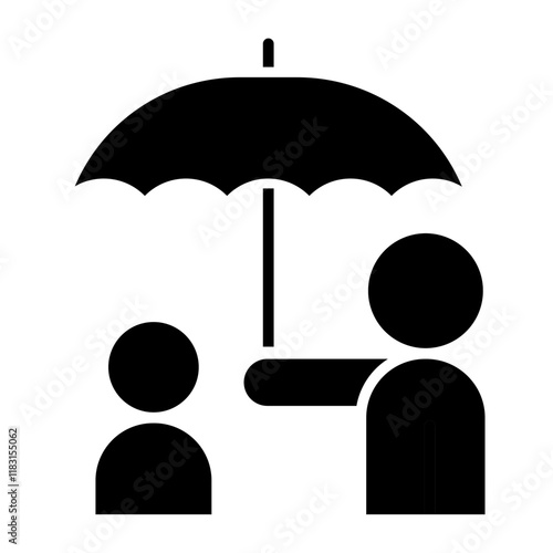 Support icon in glyph style