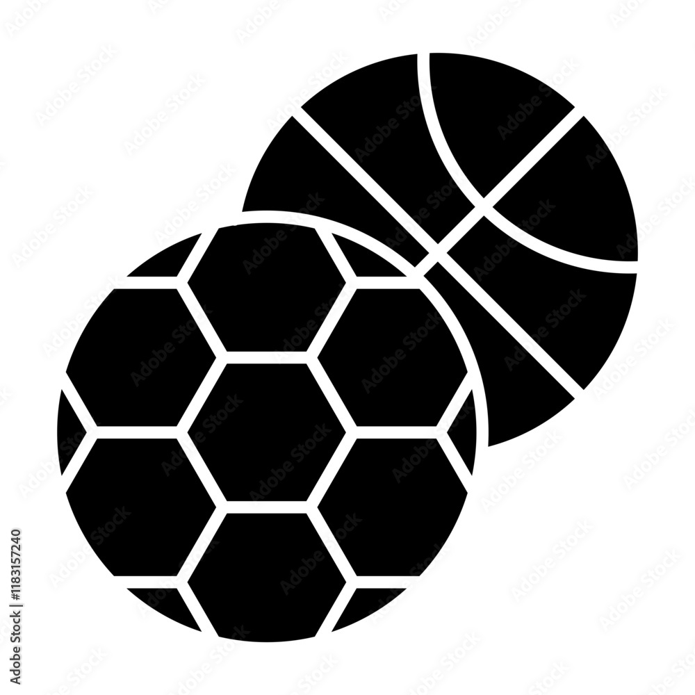 Obraz premium Physical education icon in glyph style