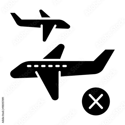 Avoid travelling icon in glyph style